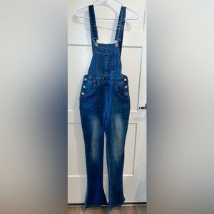 SHEIN Dark Blue Women's Jeans Overalls